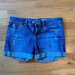 AG the Hailey ex-boyfriend roll-up shorts, size 25